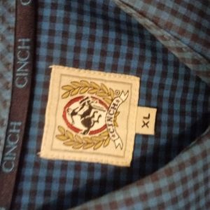 Mens Cinch shirt XL long sleeve